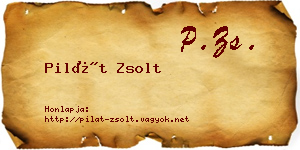 Pilát Zsolt névjegykártya